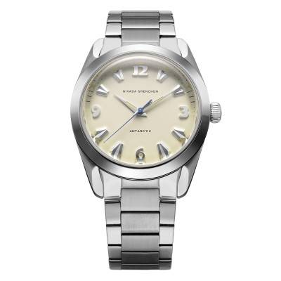 Antarctic 38mm Eggshell Beige Luminova Watch 32080A - Nivada Grenchen