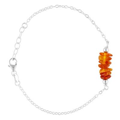 Bracelet en Argent 925 & Ambre - Naïades