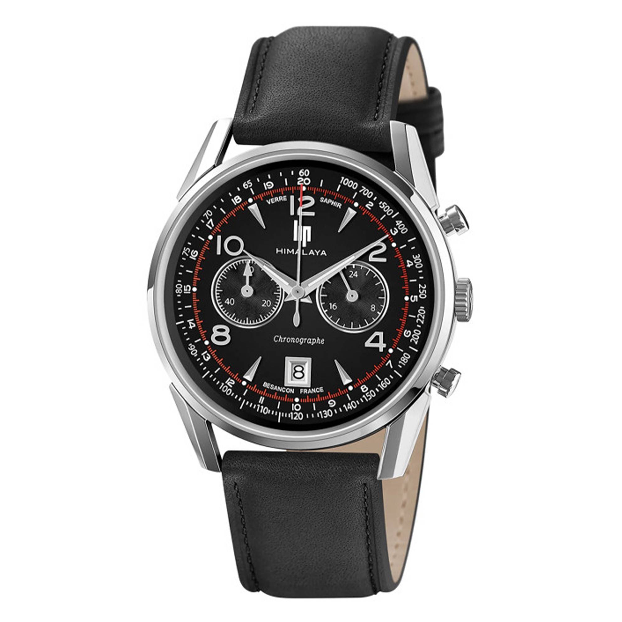 Cadran De Montre LIP Chronographe Neuf - Diamètre 29,5 Mm, Fond Rouge, Pour Montres Valjoux