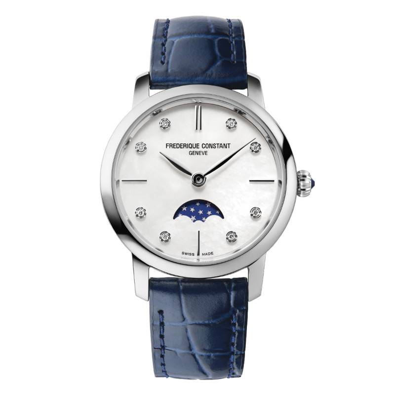 Montre Slimline Moonphase FC-206MPWD1S6 - Frédérique Constant
