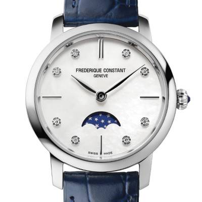 Montre Slimline Moonphase FC-206MPWD1S6 - Frédérique Constant