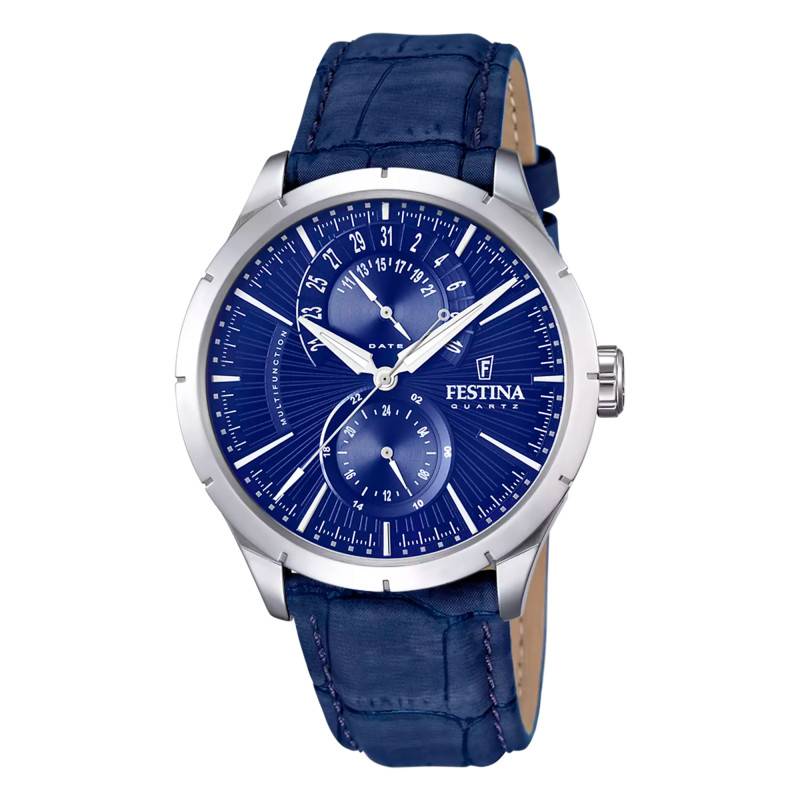 Blue Leather Retro Men's Watch F16573/7 - Festina