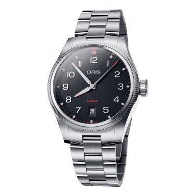 Black ProPilot Date Watch 01 733 7805 4164-07 8 20 04LC - Oris