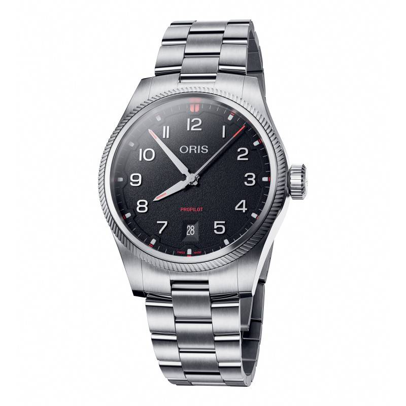 Black ProPilot Date Watch 01 733 7805 4164-07 8 20 04LC - Oris