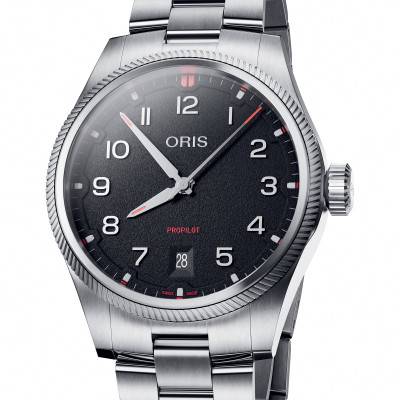 Black ProPilot Date Watch 01 733 7805 4164-07 8 20 04LC - Oris