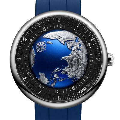 Montre Série U - Blue Planet II 43 Mm - Titane U038-TU01-6U - Ciga Design