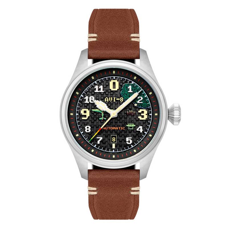 Hawker Hurricane Clowes Automatic Capcom 1942 Pixel Limited Edition Onyx Ace Watch AV-4126-01 - Avi-8