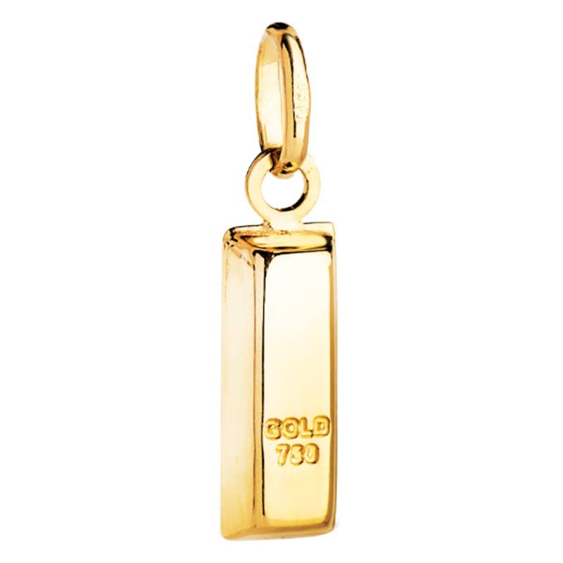 750/1000 Yellow Gold Bar Pendant, 15x4.50 mm - Ocarat