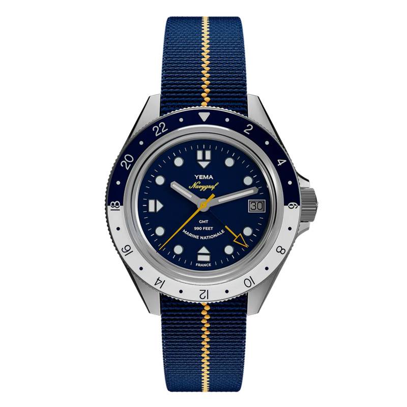 Montre Navygraf Marine Nationale GMT YNAV23MN-GRBS - Yema