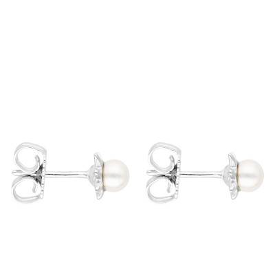 Boucles d'Oreilles Soleil et Perles, Argent 925 - Emanessence