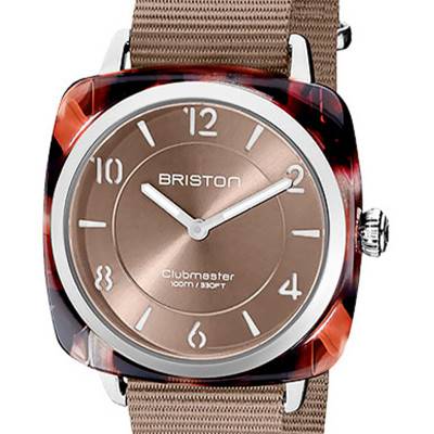 Montre Clubmaster Chic Acétate - Taupe 21536.SA.UBR.30.NT - Briston