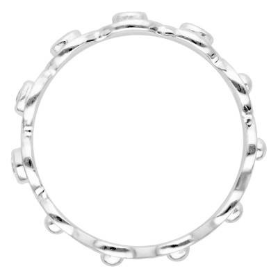 Bague Anneau en Argent 925 & Oxydes de Zirconium - Emanessence