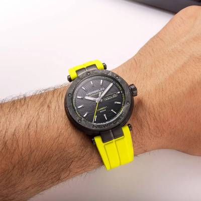 Montre Newport Carbon Titanium Automatique 1788CTN14CY - Herbelin