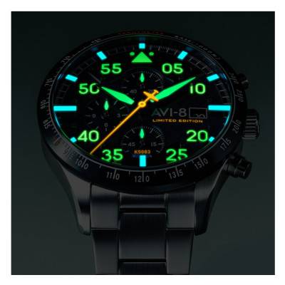 Watch Hawker Hurricane 90th Anniversary Chronograph Limited Edition Blue Horizon AV-4130-22 - Avi-8