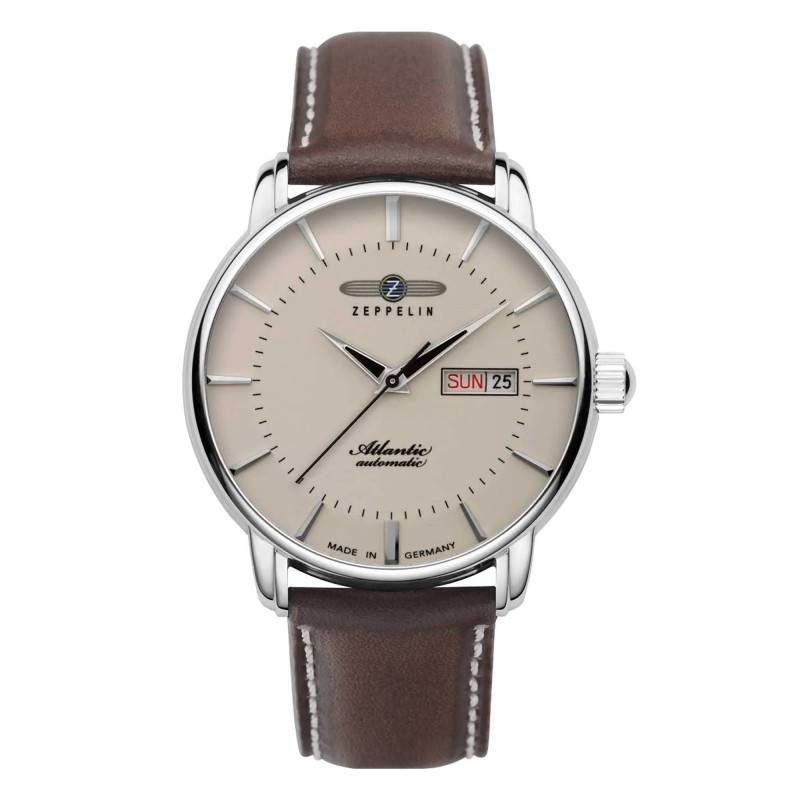 Zeppelin Atlantic Automatic Beige Dial Watch 84665 - Zeppelin