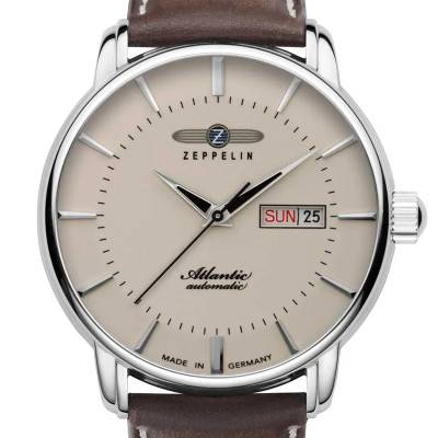 Zeppelin Atlantic Automatic Beige Dial Watch 84665 - Zeppelin