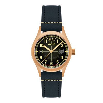 Flyboy Eagle Squadron Automatic Bronze 85th Limited Edition Gravesend AV-4145-01 Watch - Avi-8