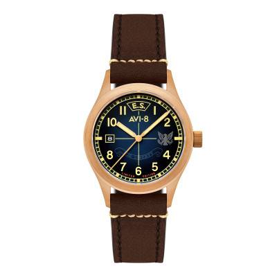 Watch Flyboy Eagle Squadron Automatic Bronze 85th Limited Edition Southend AV-4145-02 - Avi-8