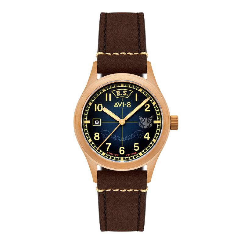 Watch Flyboy Eagle Squadron Automatic Bronze 85th Limited Edition Southend AV-4145-02 - Avi-8