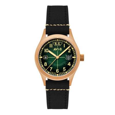 Flyboy Eagle Squadron Automatic Bronze 85th Limited Edition Coltishall Watch AV-4145-03 - Avi-8