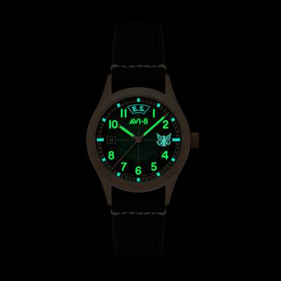 Flyboy Eagle Squadron Automatic Bronze 85th Limited Edition Coltishall Watch AV-4145-03 - Avi-8