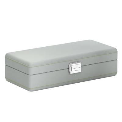 Boîte à montres Valigetta 4 Gris/Vert 05002.GGRSIL - Scatola del Tempo