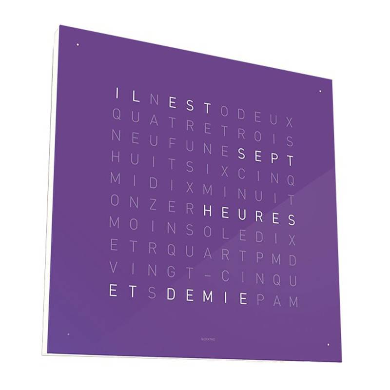 Horloge Earth 45 : Frozen Blackberry QT4SEFB (Suédois) - Qlocktwo