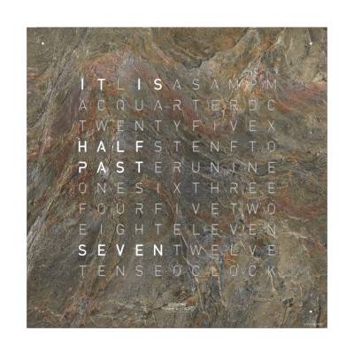 Horloge Earth 45 Creator's Edition Glintscape - 45 cm - Qlocktwo