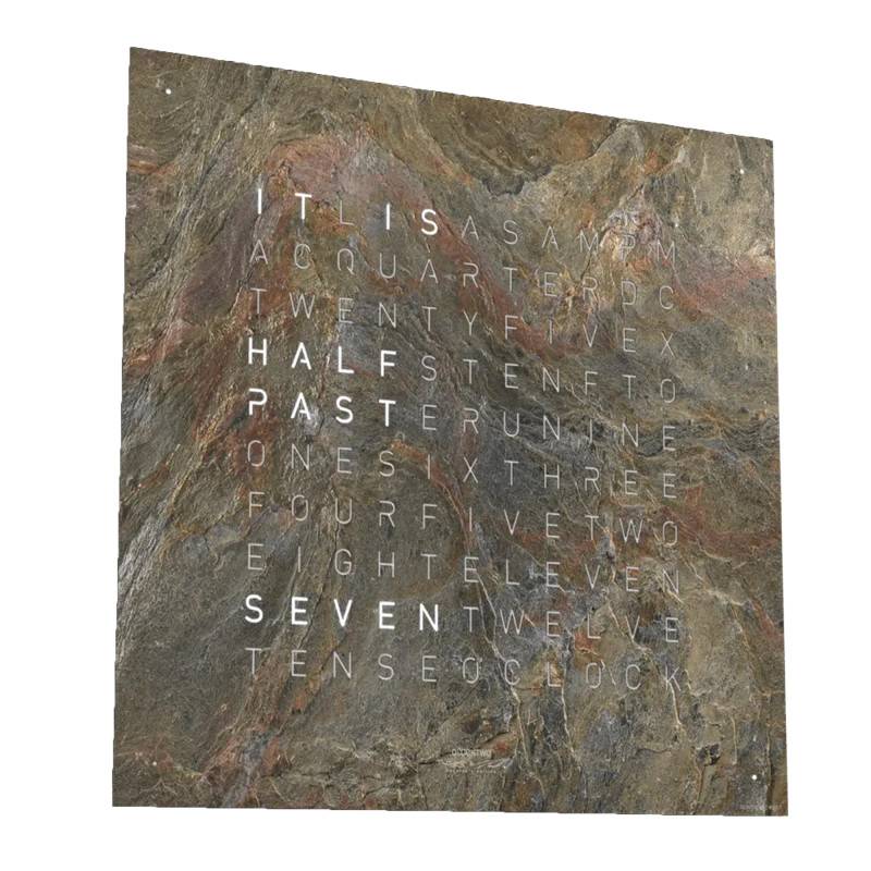 Horloge Earth 45 Creator's Edition Glintscape - 45 cm - Qlocktwo