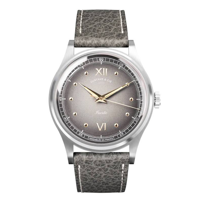 Montre Léon 12H Argent & Gris - Gustave & Cie