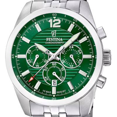 Timeless Chronograph Watch F20742/2 - Festina