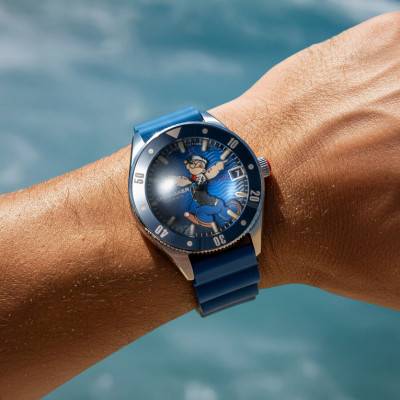 Montre Challenger Automatic Popeye Anchor Arms Limited Edition SP-5163-02 Blue Buoy - Spinnaker