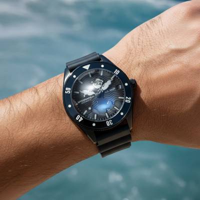 Challenger Automatic Popeye Anchor Arms Limited Edition SP-5163-03 Midnight Mast Watch - Spinnaker