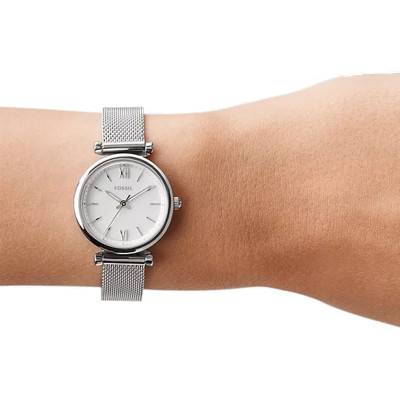 Silver Stainless Steel Carlie Mini Watch ES4432 - Fossil