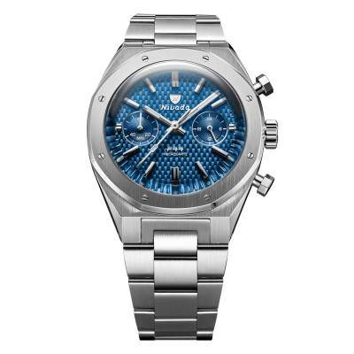 F77 Chrono Mecaquartz Blue Watch 68000Q - Nivada Grenchen