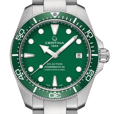 DS Action Diver 38mm Powermatic 80 Watch C0488071109100 - Certina