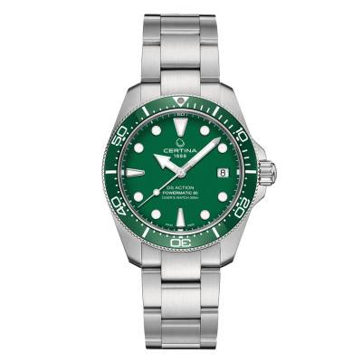 DS Action Diver 38mm Powermatic 80 Watch C0488071109100 - Certina