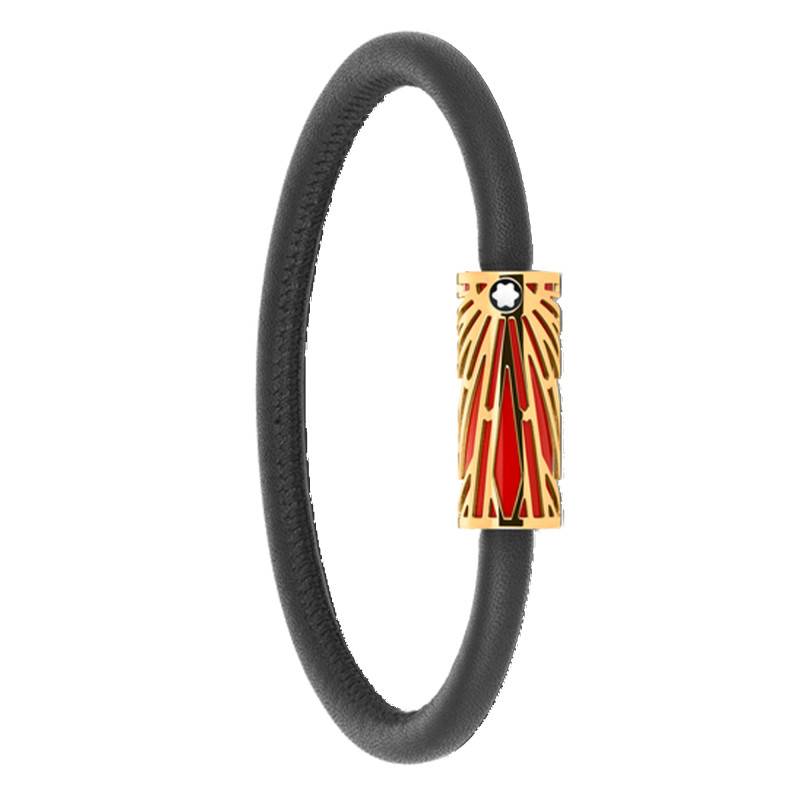 Meisterstück The Origin Soft Leather Bracelet, Length 17.5 cm to 18.5 cm - MB132974 - Montblanc