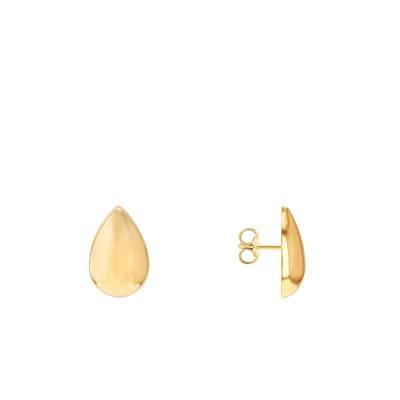 Boucles d'Oreilles Gouttes en Or Jaune 375 - Emanessence