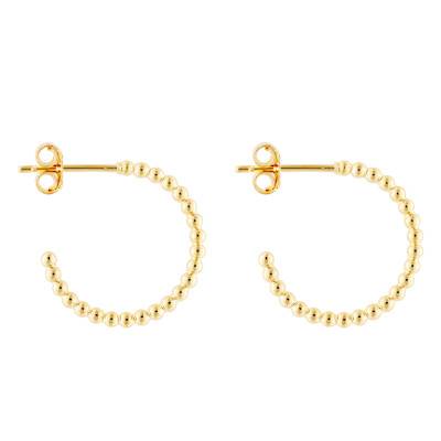 Sully Yellow Gold-Plated Hoop Earrings - Emanessence