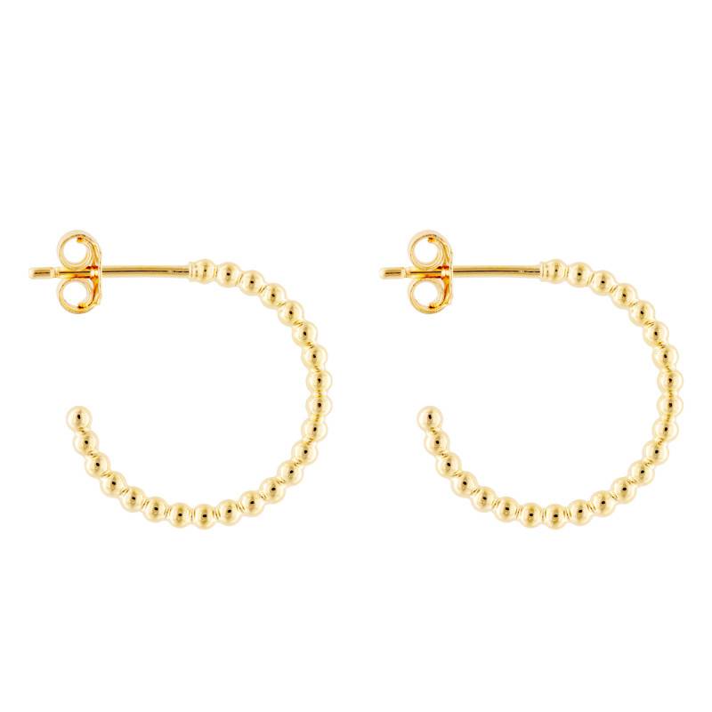 Sully Yellow Gold-Plated Hoop Earrings - Emanessence