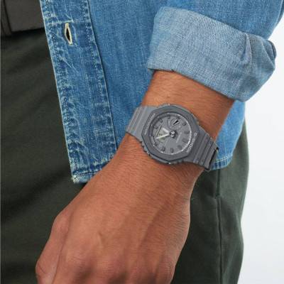 Casio G-Shock Gray Octagonal Watch GA-2110ET-8AER - Casio G-Shock