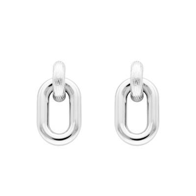 Boucles d'Oreilles Pendantes Maillons en Argent 925 - Emanessence
