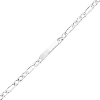 Bracelet Maille Cheval Alternée Triple en Argent 925, Longueur 20 cm - Emanessence