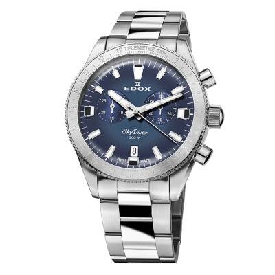 Montre Skydiver Chronograph 10116-3-BUIDN - Edox