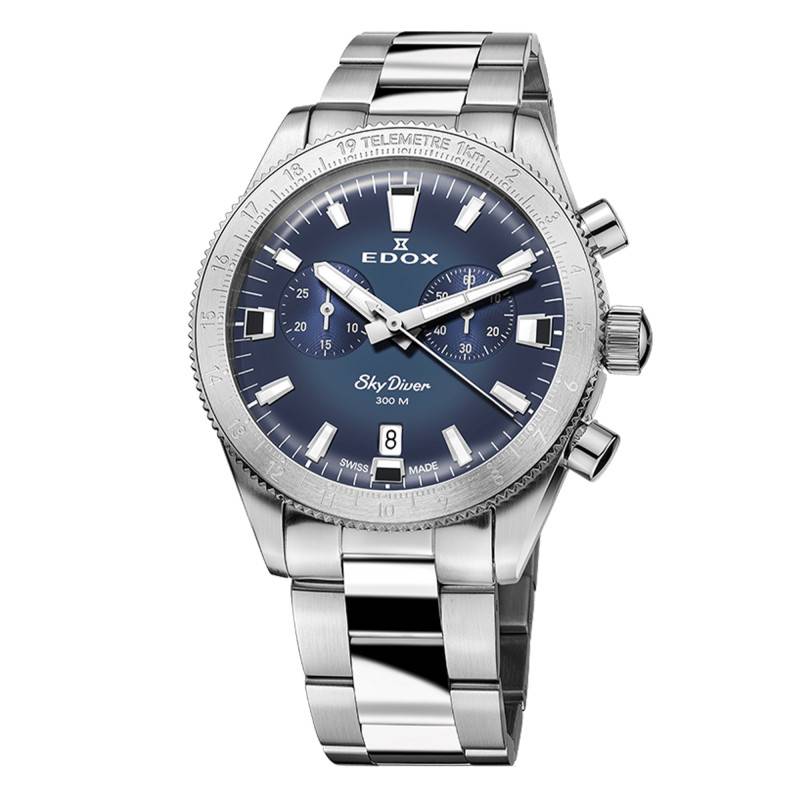 Skydiver Chronograph 10116-3-BUIDN Watch - Edox