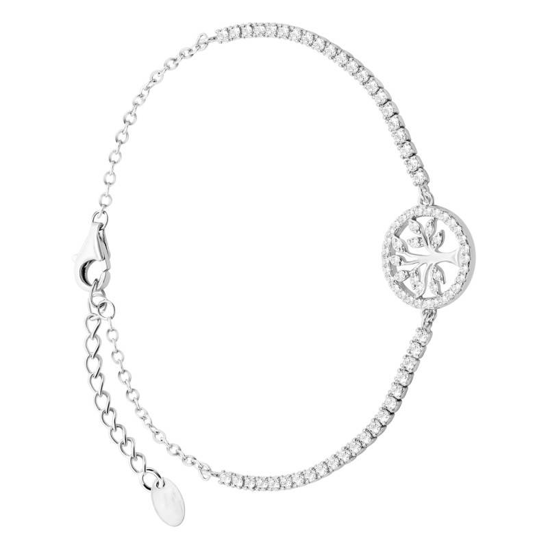 925 Silver Tree of Life Bracelet, Adjustable 16 to 19 cm - LP3679-2/1 - Lotus