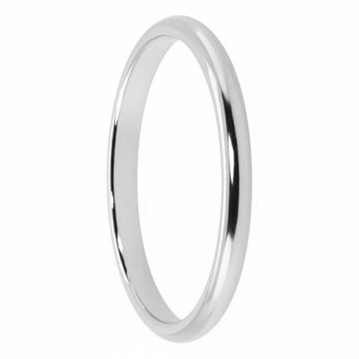 Alliance Demi-Jonc en Palladium, Largeur 2,50 mm - Viggo Sorensen