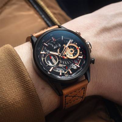 Montre Hawker Harrier Matador Chronograph Desert Black AV-4125-02 - Avi-8