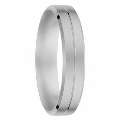 Alliance Ruban Standard Rainurée Abras en Palladium 950, Largeur 4,5 mm - Viggo Sorensen